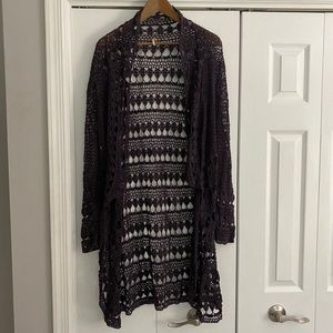 Free People Crochet Cardigan